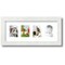 ArtToFrames Collage Photo Picture Frame with 4 - 2.5x3.5 inch Openings, Framed in White with Over 62 Mat Color Options and Regular Glass (CSM-3966-20)
